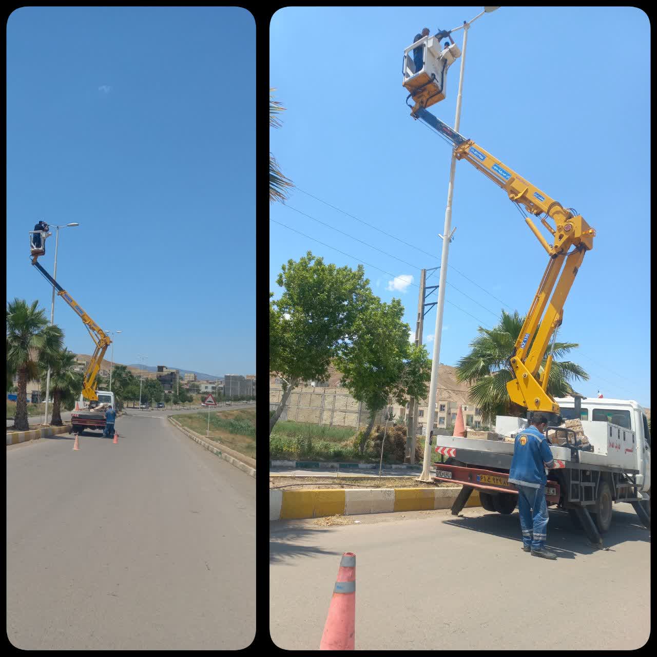 تامین روشنایی معابر شهری.